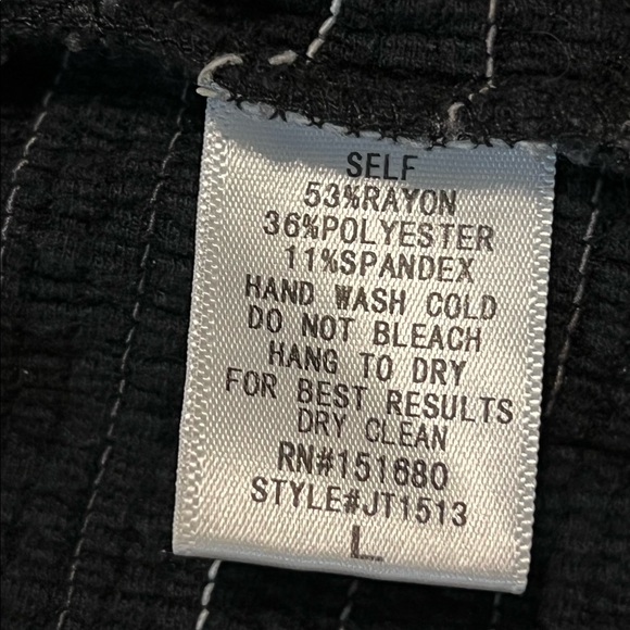 storia crop top large ruffle stripped Rayon Polyester - Picture 9 of 9